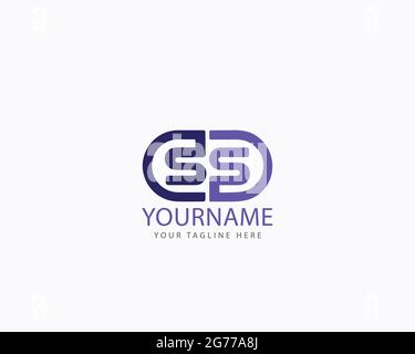 Initial Letters alphabet SS media logo design full vector and easy to edit and customize, compatible with almost illustrator version Stock Vector