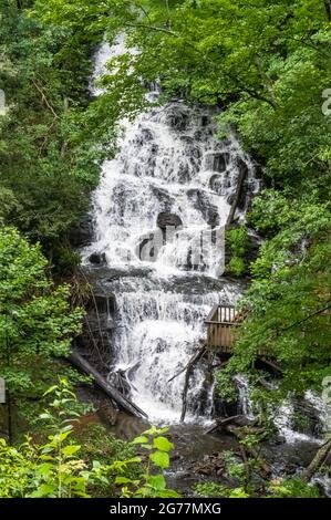 Trahlyta Falls at Vogel State Park in the Blue Ridge Mountains of