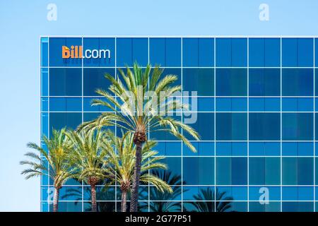Bill.com headquarters. Bill.com is a provider of cloud-based software that automates back-office financial operations for small and midsize businesses Stock Photo