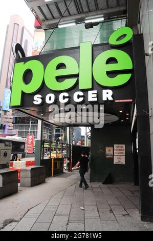 Pele soccer times square store