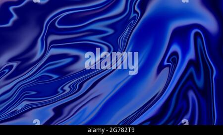 Abstract blue liquid texture gradient background. Stock Photo
