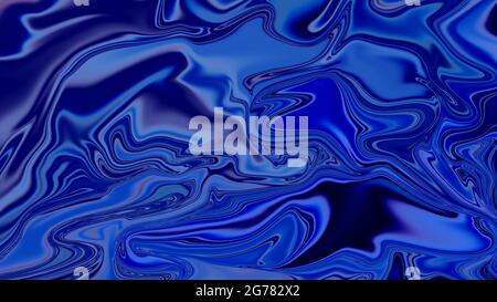 Abstract blue liquid texture gradient background. Stock Photo
