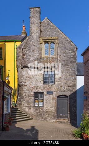 Tudor Merchants House, Quay Hill, Tenby, Pembrokeshire, Wales Stock Photo