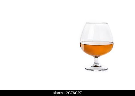 Cognac drink isolated on white background Stock Photo