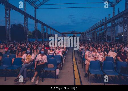 Coma Cose in concerto al Carroponte Milano 07-07-21 ph Oriana Spadaro Stock Photo