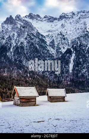 Winter impressions from the Alps Stock Photo