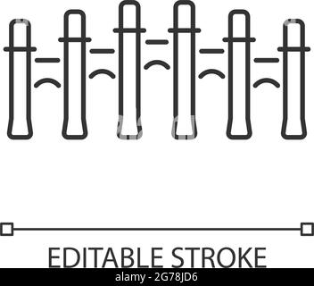 Taiwan palace museum linear icon Stock Vector