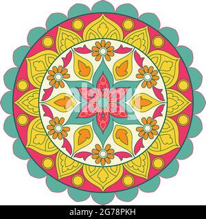 Mandala vector design for wallpaper, textile , surface, fashion , background,tile, stationary, home decor, furnishing etc. Stock Vector