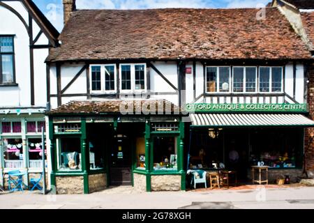 Otford antique and collectors centre, Otford, Kent, England Stock Photo