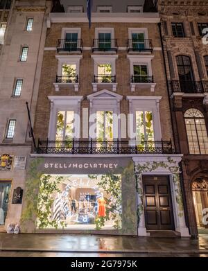 The Stella McCartney fashion store, Bond Street, London. A shop front in the select London retail district near Mayfair and Piccadilly. Stock Photo