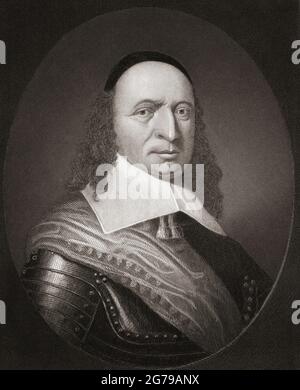 Peter Stuyvesant, c. 1612 – 1672, aka Petrus. Last Dutch Director-General of the colony of New Netherland from 1647 until it was ceded provisionally to the English in 1664, after which it was renamed New York. Stock Photo
