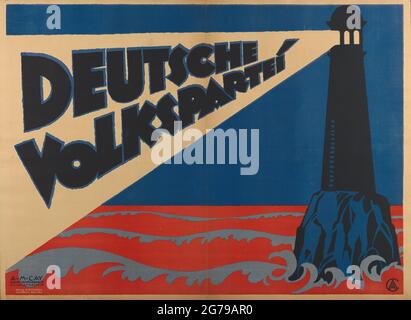 German People's Party. Museum: PRIVATE COLLECTION. Author: ALEXANDER M. CAY. Stock Photo