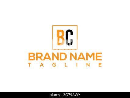 BC letter logo design .BC minimalist logo and vector template. Stock Vector