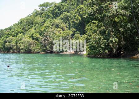 Beach life on Big island, Ilha grande , Rio de Janeiro - Brazil Stock Photo