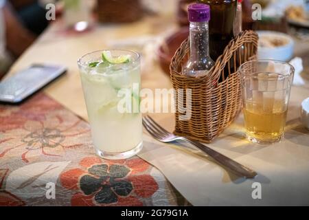 Authentic Party with the locals in the Streets and bars of Santa Teresa, Rio de Janeiro, Brazil at a warm summernight. Shot with Leica M10 Stock Photo