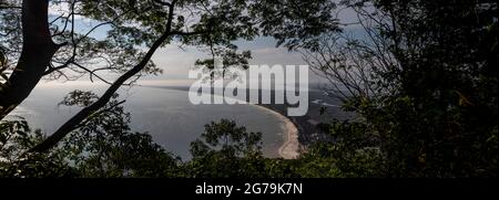 maringaia restinga seen from the top of the telegraph stone in guaratiba bar in rio de janeiro, brazil Stock Photo