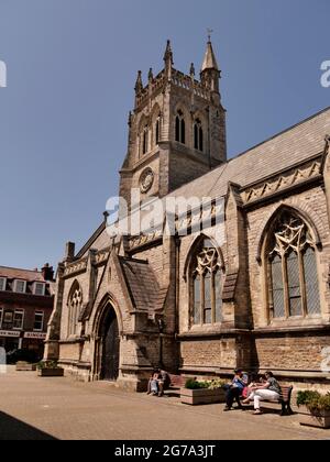 Newport Minster , church of Saints Thomas, St Thomas' Square,Newport,Isle of Wight, Hampshire,England,UK Stock Photo