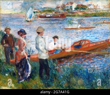 Oarsmen at Chatou by Pierre Auguste Renoir (1841-1919), oil on canvas, 1879 Stock Photo