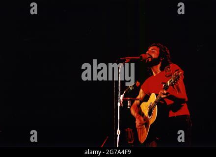 Cat Stevens, Konzert in Berlin 1976, Deutschlandhalle Stock Photo