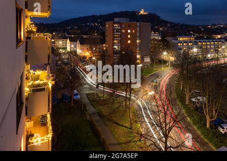 Germany, Baden-Wuerttemberg, Karlsruhe, Durlach, view to the Turmberg. Stock Photo