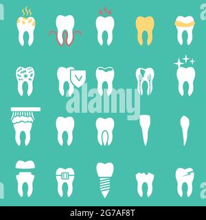 Tooth , teeth vector icons set Stock Vector Image & Art - Alamy