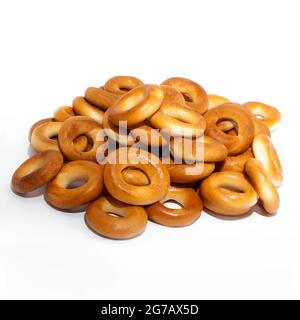 texture of freshly baked bagels Stock Photo