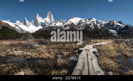 Halzsteg on Mount Fitz Roy, El Chalten, Argentina