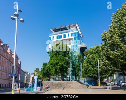 Vienna, Haus des Meeres (HdM, House of the Sea) public aquarium and zoo, in concrete flak tower built during World War II in 06. Mariahilf, Wien, Austria Stock Photo