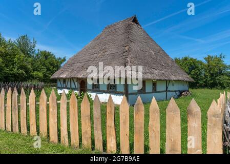 Swedish house, built in 1554, small farmhouse in late medieval  architectural style, Franconian Open Air Museum, Bad Windsheim, Middle  Franconia Stock Photo - Alamy