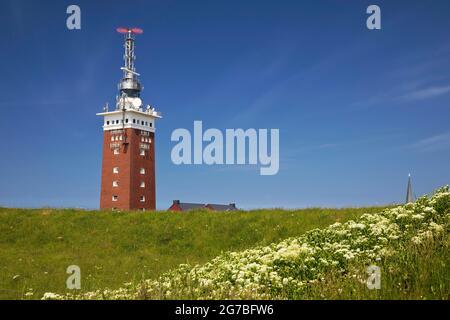 Lighthouse, Oberland, Helgoland, Schleswig-Holstein, Germany Stock Photo