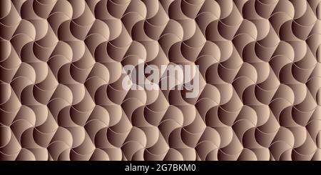Abstract geometric seamless pattern design modern. Hexagon shape pink color background with curve line for,decorative,carpet,wallpaper,clothing Stock Vector