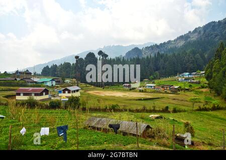 mountain Village Stock Photo