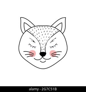 Cute adorable cat Stock Vector