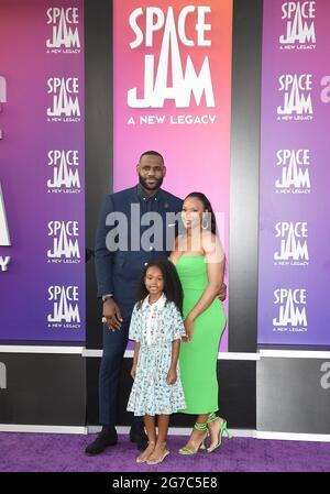 LeBron James, Zhuri Nova James, and Savannah Brinson at the Los Angeles ...