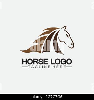 Horse Logo Template Vector illustration design Stock Vector