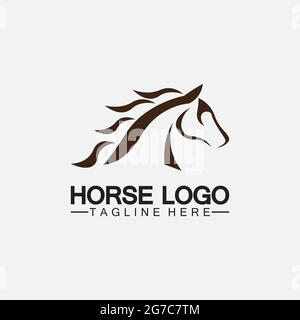 Horse Logo Template Vector illustration design Stock Vector