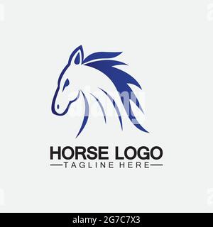 Horse Logo Template Vector illustration design Stock Vector