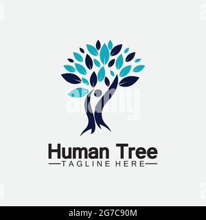 People Tree Vector Logo Template illustration design Stock Vector Image ...