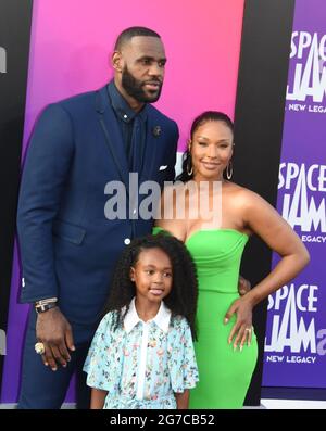 Lebron James at the World Premiere of Warner Bros. Pictures "Space Jam ...