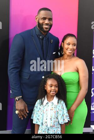 Lebron James at the World Premiere of Warner Bros. Pictures "Space Jam ...