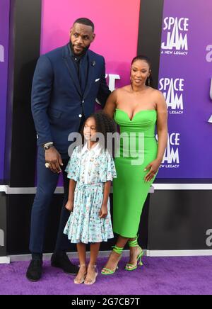 Lebron James at the World Premiere of Warner Bros. Pictures "Space Jam ...