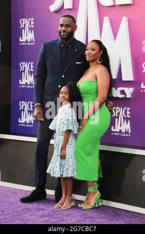 LeBron James, Zhuri Nova James, and Savannah Brinson at the Los Angeles ...