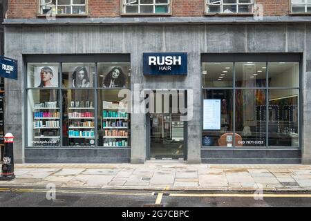 Rush hairdressers store