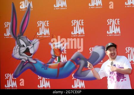 July 12, 2021, Los Angeles, CA, USA: LOS ANGELES - JUL 12:  Eric Bauza at the Space Jam:  A New Legacy Premiere at the Microsoft Theater on July 12, 2021 in Los Angeles, CA (Credit Image: © Kay Blake/ZUMA Wire) Stock Photo