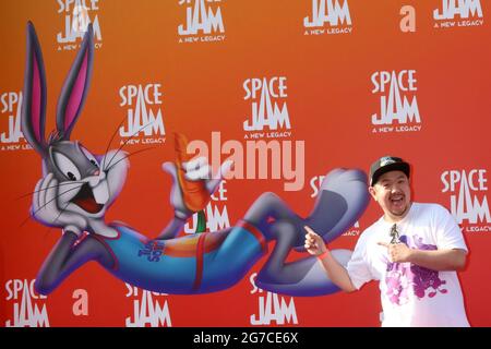 July 12, 2021, Los Angeles, CA, USA: LOS ANGELES - JUL 12:  Eric Bauza at the Space Jam:  A New Legacy Premiere at the Microsoft Theater on July 12, 2021 in Los Angeles, CA (Credit Image: © Kay Blake/ZUMA Wire) Stock Photo