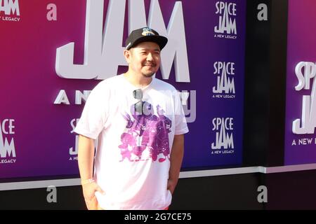 July 12, 2021, Los Angeles, CA, USA: LOS ANGELES - JUL 12:  Eric Bauza at the Space Jam:  A New Legacy Premiere at the Microsoft Theater on July 12, 2021 in Los Angeles, CA (Credit Image: © Kay Blake/ZUMA Wire) Stock Photo