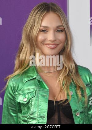 Los Angeles, USA. 12th July, 2021. Maddie Ziegler arrives at the SPACE JAM: A NEW LEGACY World Premiere held at the Regal L.A. LIVE in Los Angeles, CA on Monday, ?July 12, 2021. (Photo By Sthanlee B. Mirador/Sipa USA) Credit: Sipa USA/Alamy Live News Stock Photo