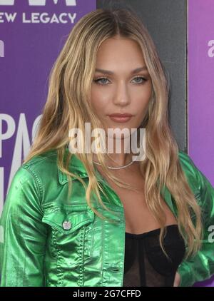 Los Angeles, USA. 12th July, 2021. Maddie Ziegler arrives at the SPACE JAM: A NEW LEGACY World Premiere held at the Regal L.A. LIVE in Los Angeles, CA on Monday, ?July 12, 2021. (Photo By Sthanlee B. Mirador/Sipa USA) Credit: Sipa USA/Alamy Live News Stock Photo