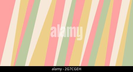 Banner abstract background. Oblique stripes, pastel natural colors. For label banner backdrop background wrapper packaging cover. Vector illustration Stock Vector