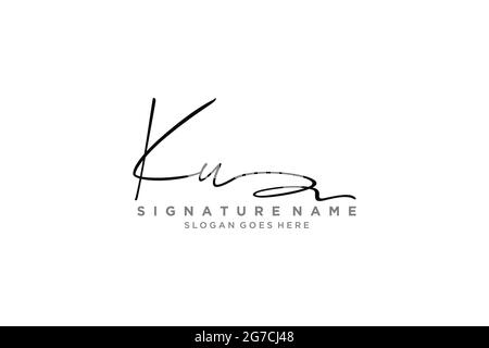 KU Letter Signature Logo Template elegant design logo Sign Symbol template vector icon Stock Vector